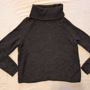 Banana Republic Gray Merino Wool Alpaca Blend Turtleneck Sweater